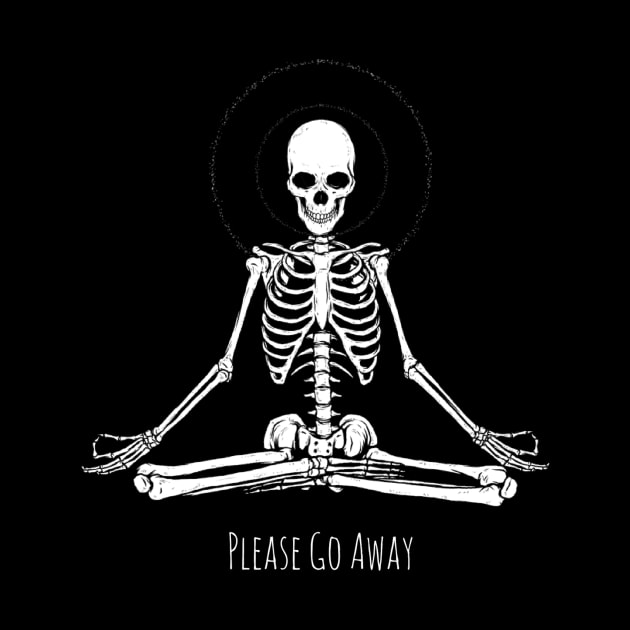 Sassy Skeleton "please go away" by Yourex