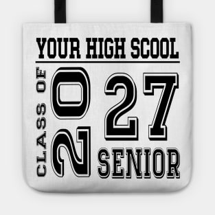 High School Senior 2026 Class of 2027 Graduate College Tote