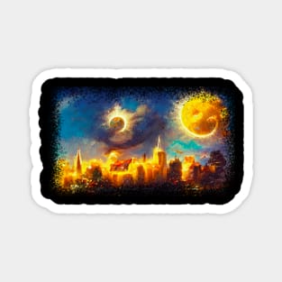 The city of Sun & Moon Magnet