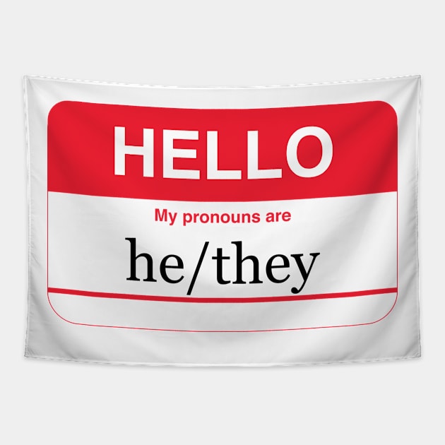 My pronouns are he/they Tapestry by NickiPostsStuff