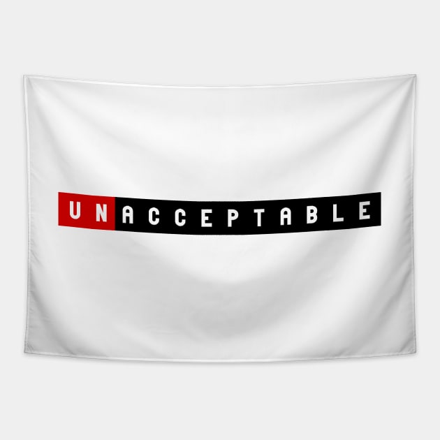 unacceptable black and red Tapestry by ciciyu