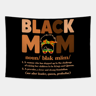 Black Mom Melanin Definition Tapestry