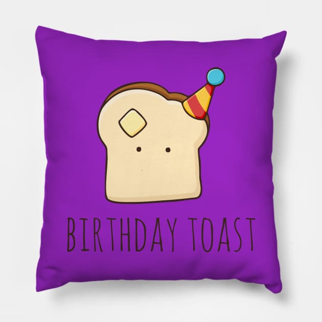 Birthday Toast Pillow by myndfart