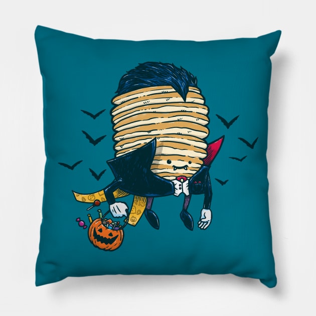 Spooky Pancake Pillow by nickv47