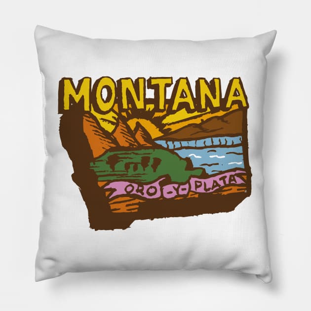 Montana Pillow by Very Simple Graph