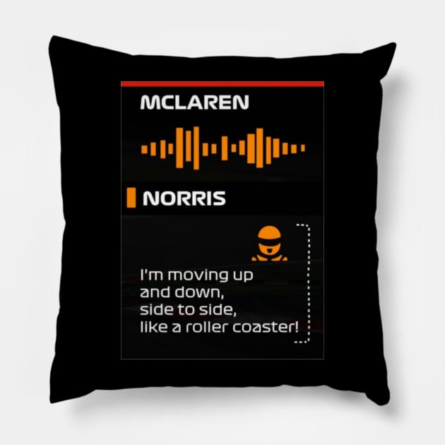 Lando Norris Quote Pillow by Motor Designs