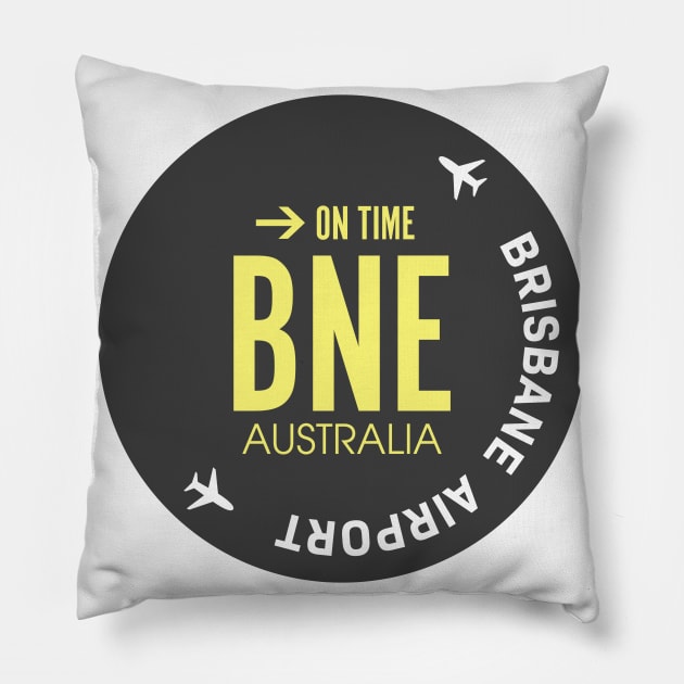 Brisbane Airport destination Pillow by Woohoo