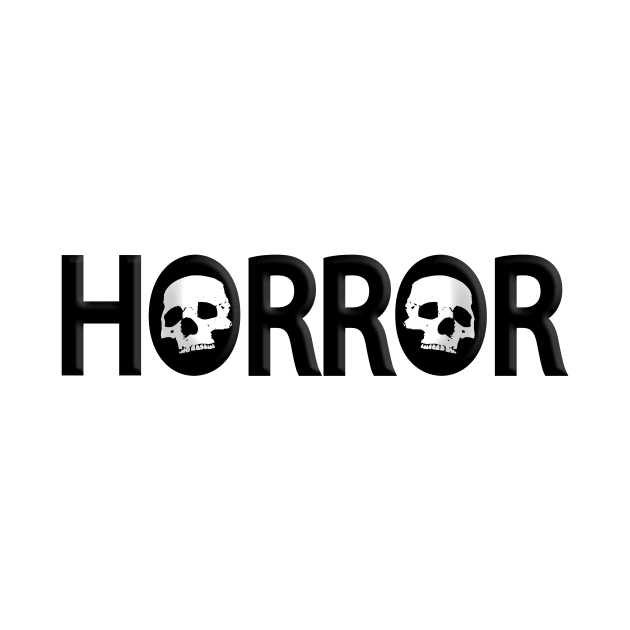 Horror being terrifying typography design by It'sMyTime