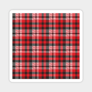 Buffalo Plaid Checkered Christmas Holiday Pattern Magnet