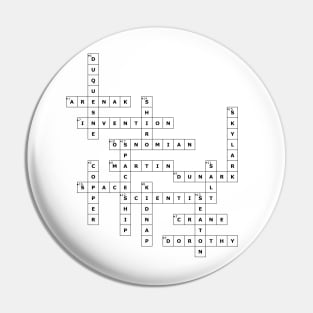 (1928TSOS) Crossword pattern with words from a famous 1928 science fiction book. Pin