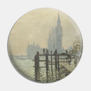 Thames Below Westminster by Claude Monet Pin