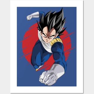 Vegeta Ultra Ego Original Art Poster - Dragon Ball Super Anime