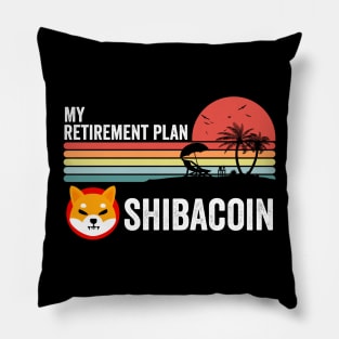 My Retirement Plan Shiba Inu Coin Crypto Hodl Hodler Men Kids Cryptocurrency Lovers Pillow