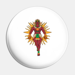 Aztec God of the Sun - Tonatiuh Pin