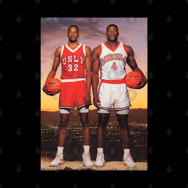 Vintage Stacey' Augmon -Larry' Johnson 1991 by Don'tawayArt