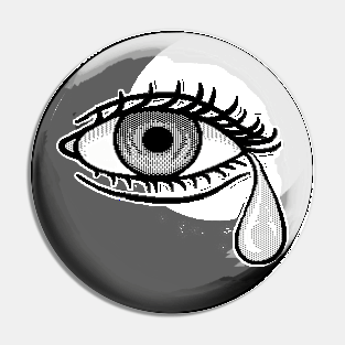 Crying Eye Pixel Art Pin