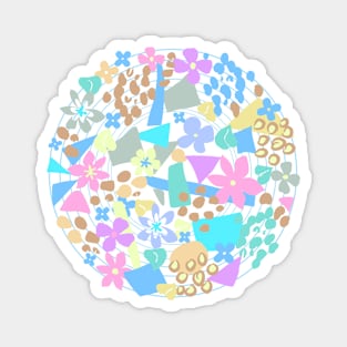 Flowers and shapes Magnet