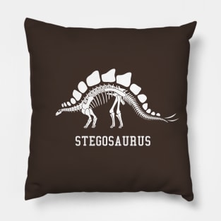 Stegosaurus skeleton Pillow