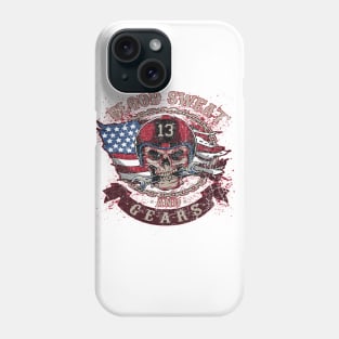 Blood Sweat and Gears Motorbike Logo T-Shirt Phone Case