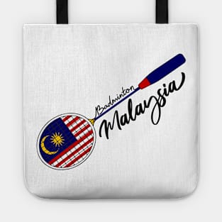 Malaysia Flag of Badminton Racquet Racket Sports (Malaysia) Flag Tote