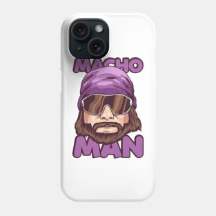 purple macho face Phone Case