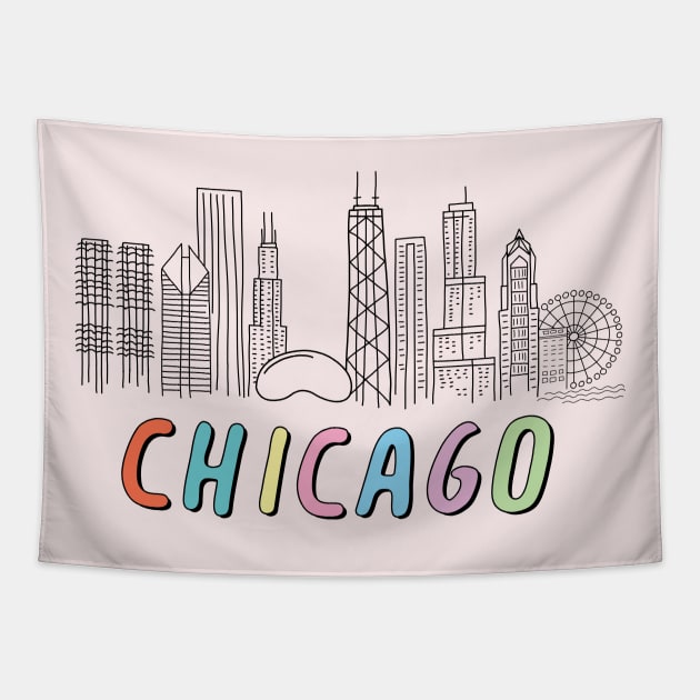 Chicago Tapestry by SuperrSunday