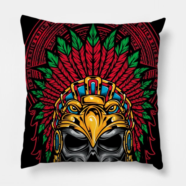 Cuautli - Aztec Pillow by vecturo