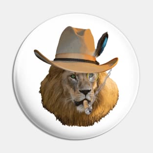 Löwe auf Safari Pin