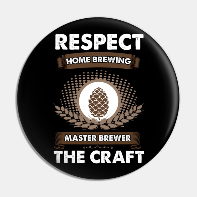 Respect The Craft Home Brewing Master Brewer Pin by Jonny1223