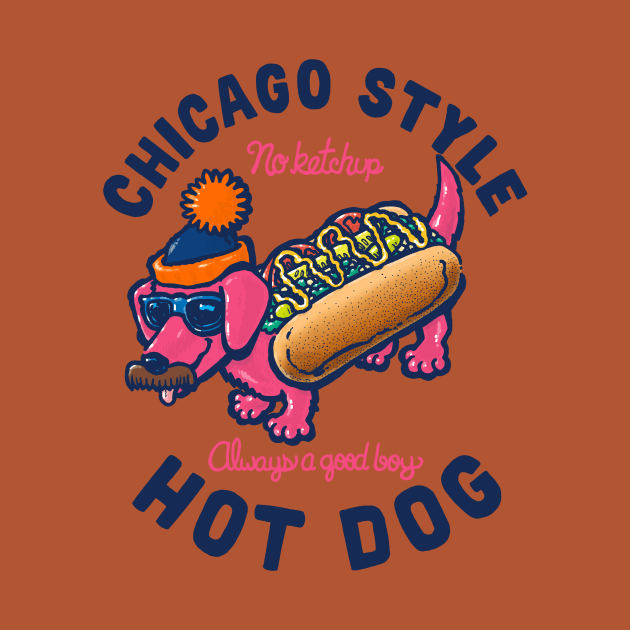 Da Chicago Dog With Text by nickv47