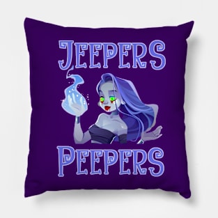 Halloween ghost vampire jeepers peepers glowing eyes costume Pillow