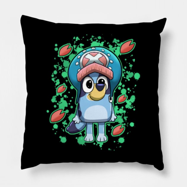 bluey funny cute Pillow by GapiKenterKali