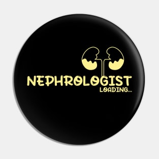 Future Nephrologist, doctor, kidneys - yellow Pin