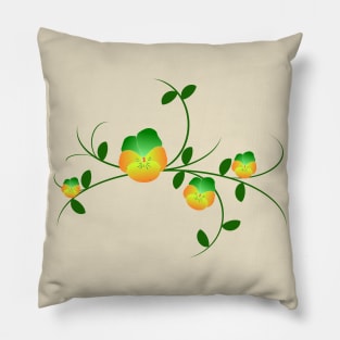 violets, violet, flowers, garden, flower, nature Pillow