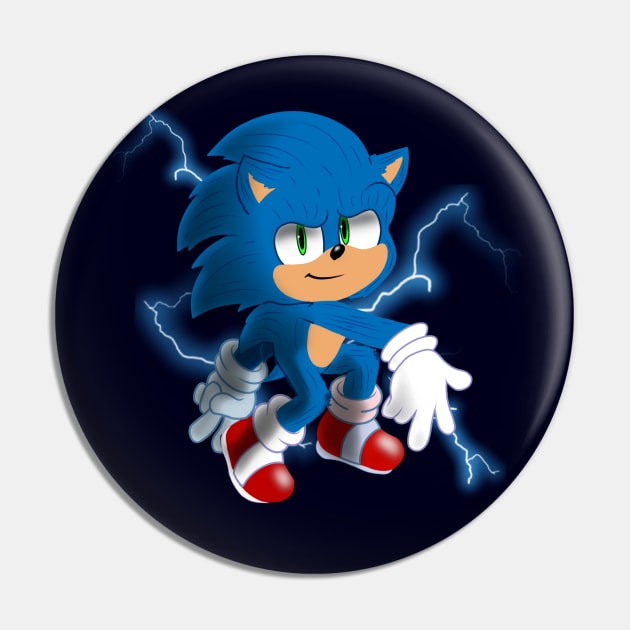 Blue blur Pin by Funnyboijulius