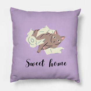 Cat sweet home Pillow