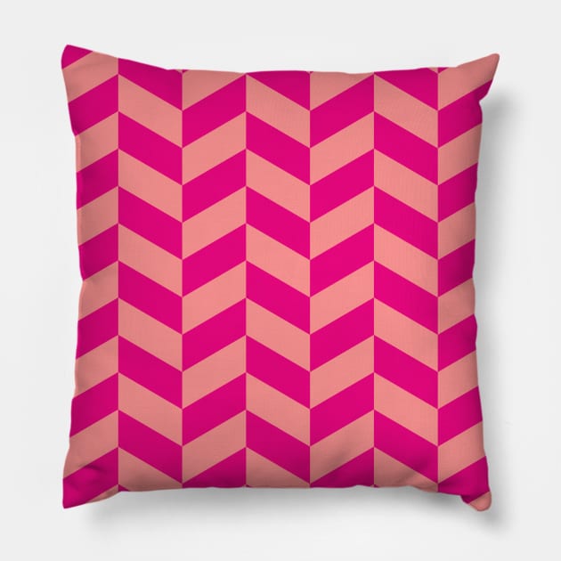 Geometric Seamless Pattern - Herringbone 013#002 Pillow by jeeneecraftz