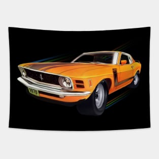 1970 Mustang 302 BOSS design by MotorManiac Tapestry