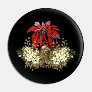 Cute christmas bird wish you a merry christmas Pin