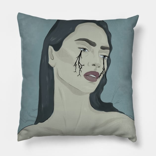 Trees tears Pillow by DemoNero