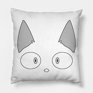Cat Face Without Mouth Pillow