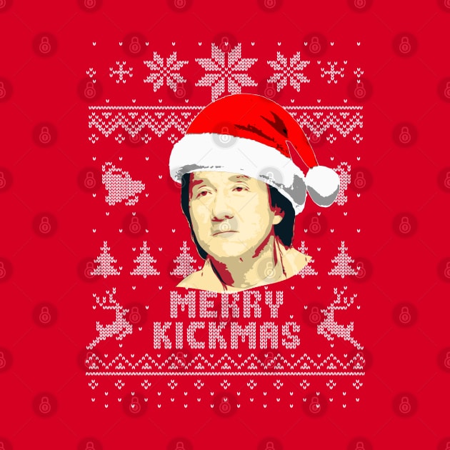 Jackie Chan Merry Kickmas by Nerd_art