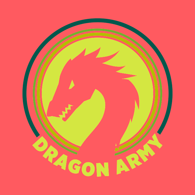 Dragon Army Green Logo by gocomedyimprov