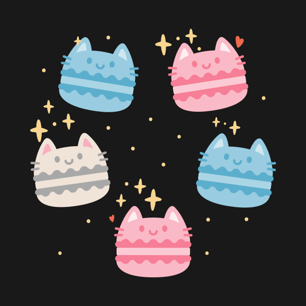 Transgender Kawaii Macaron Cats by Psitta