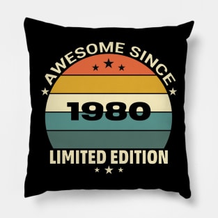 Awesome Since 1980 Pillow