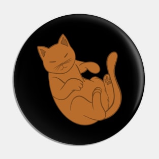 Orange Cat Pin