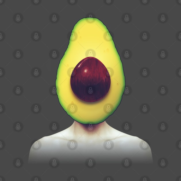 Avocado head portrait by reesea