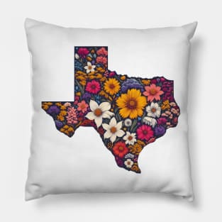 Texas Wildflowers Pillow