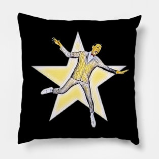 retro pee wee style stars background Pillow