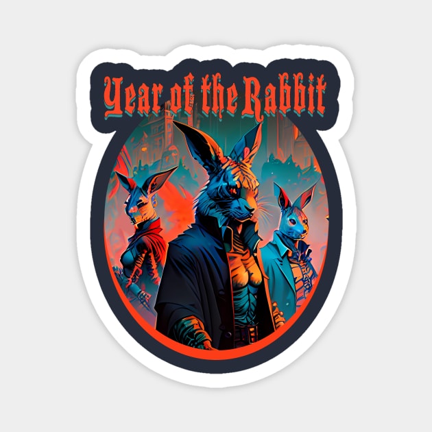 Year of the Rabbit Magnet by PalmGallery